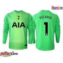 Camiseta Tottenham Hotspur Guglielmo Vicario #1 Portero Primera Equipación 2025-26 manga larga